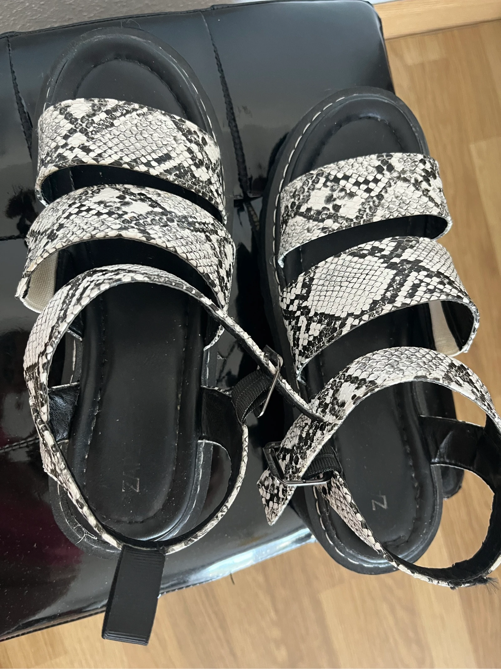 Women’s snake print platform sandals – photo 6